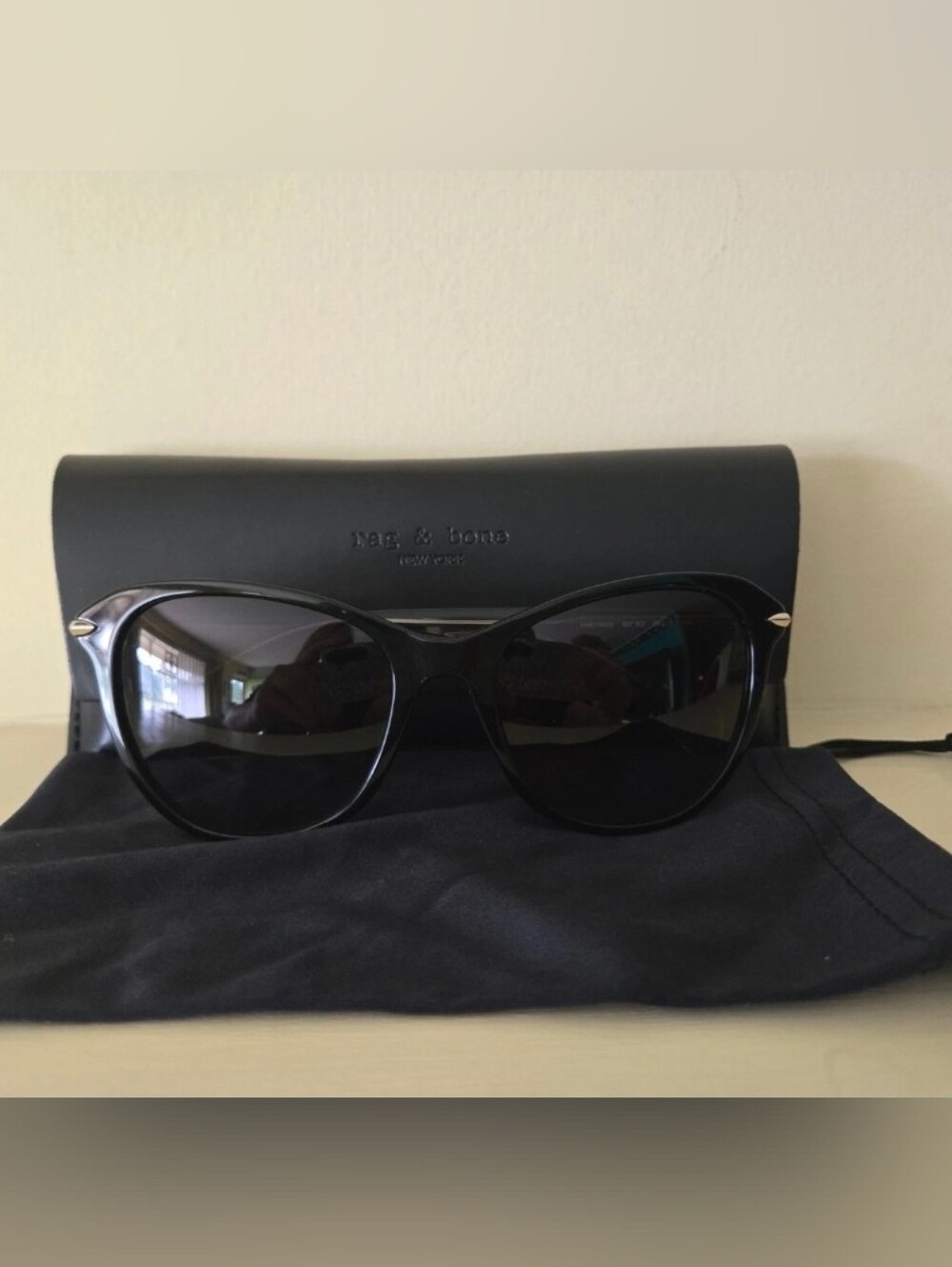 Rag & Bone Women's 55-18-140 Black Sunglasses RNB1060-S-807-55